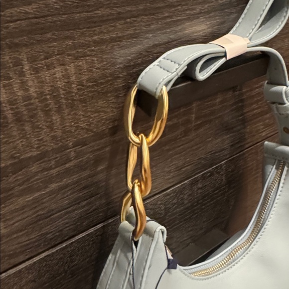 French Connection Moritz NWT Powder Blue Hobo Bag with gold hardware. - Picture 3 of 8